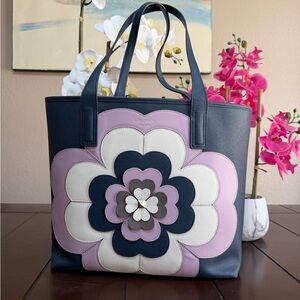 Kate Spade Reiley Flower Appliqué Tote
Saffiano Leather Navy Work Bag